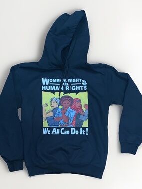 Unisex Women's Rights Are Human Rights Graphic New Hoodie “You Can Do It” 059 SM